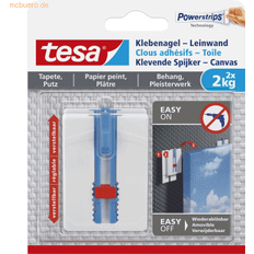 Blå Billedkroge TESA selvklæbende neglelærred tapet og gips 2 kg Billedkrog