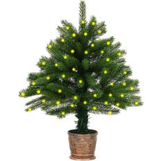 vidaXL med LED 90 cm grön Julgran