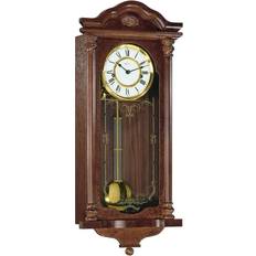 Brown Wall Clocks Hermle Fulham Walnut Keywound Striking Wall 70509-030141 Wall Clock