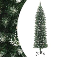 Árboles de Navidad vidaXL Artificial Estrecho Con Soporte PVC 120 cm x 150 cm Árbol de Navidad