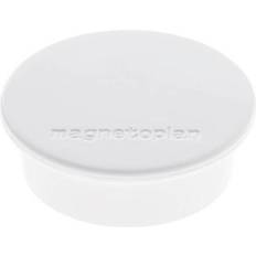 Blanc Objets décoratifs Magnetoplan Aimant Discofix Color 40 mm x 13 mm Rond Blanc 10 pcs 1662000 X016431 Objet décoratif