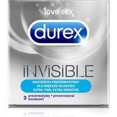 Sexleksaker Durex osynlig extra tunn extra känslig, 3-pack