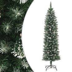 Árboles de Navidad vidaXL Artificial Slim Christmas Tree with Stand 7 ft PVC PVC Árbol de Navidad