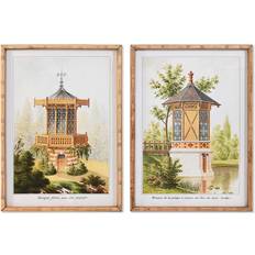 Krystal Billeder Dkd Home Decor Gran Krystal Orientalsk (50 x 70 x 2,8 cm) (2 enheder) Billede