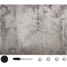 vidaXL vægmonteret magnetisk tavle 80x60 cm glas