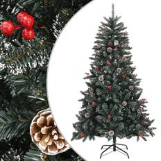 VidaXL Objetos decorativos vidaXL Artificial Con Soporte PVC Verde 150 cm Árbol de Navidad