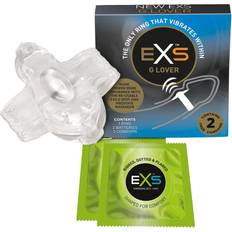 Lateks Penisringer EXS G-Lover Cock Ring with Condoms 2 pcs Clear