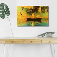 Brugskunst Furniturebox LED-belysning Canvas Målning Vægdekoration