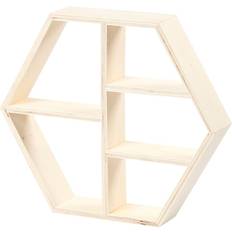 Prylhylla Creativ Company Hexagonal Vägghylla 28.5cm