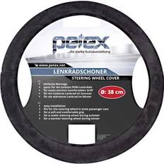 Lenkradbezüge Petex Design 1108 Steering wheel cover Black 36 38 cm