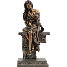 Kobber Dekorationsfigurer Dkd Home Decor Dekorativ Dame Kobber Harpiks (17 x 11 x 32,50 cm) Dekorationsfigur