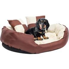 vidaXL - Reversible & Washable Dog Cushion Cream