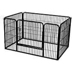 Animaux de compagnie vente Songmics Parc Enclos Pour Chiens 122 x 80 x 70 cm PPK04BK