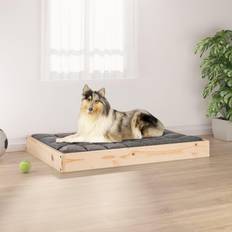 vidaXL Dog Bed 91.5x64x9 Solid Wood Pine