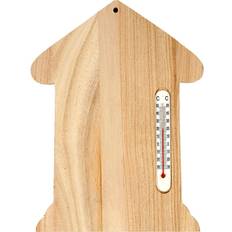 Træhus termometer