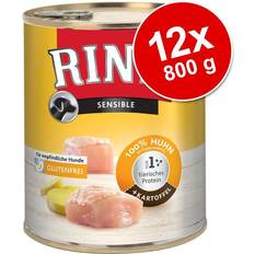 Hest hundefoder Rinti 12x800g Hest, Kyllingelever & kartoffel hundefoder