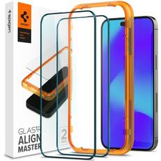 Spigen skärmskydd iphone 14 pro max Spigen iPhone 14 Pro Max Skärmskydd GLAS.tR ALIGNmaster 2-pack