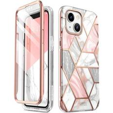 iPhone 14 Plus Cosmo Marble Cover m. Skærmbeskyttelse Pink
