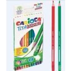 Erasable pen CARIOCA Erasable pencil crayons 12 colors 264658