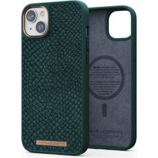 Iphone 14 plus cover green Njord Salm.Leather Magsafe Case iPhone 14 Plus green