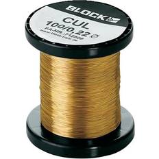 Kobbertråd Block Lakeret kobbertråd Udvendig diameter (uden isoleringslak) 0.35 mm 112 m 0.10 kg