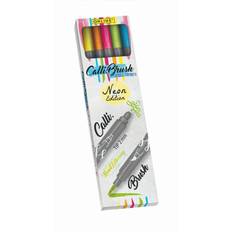 Orange Pensler Online Calli.Brush Double Tip Pens 5er Set Neon