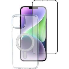 Mobiltilbehør 4smarts iPhone 14 Plus Second Glass X-Pro 360° Protection Set Premium MagSafe Kompitabel (Cover Skærmbeskyttelsesglas)