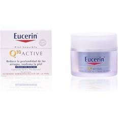 Eucerin q10 Eucerin Q10 ACTIVE, Kvinder, Aldrende hud, Sensitiv hud, Ansigt, Anti-ældning, Anti-rynke, Fugte, Plejende, Glattende, Krukke, Aqua, Glycerin, Ethylhexyl Cocoate, Hydrogenated Coco-Glycerides, Stearyl Alcohol, Butylene 50ml