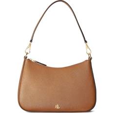 Braun Taschen Ralph Lauren Crosshatch Leather Medium Danni Bag - Tan