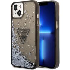 Guess Mobilfodral Guess iPhone 14 Plus Skal Liquid Glitter Translucent Svart