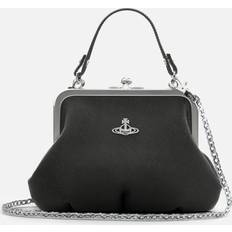 Vivienne Westwood Logo-Embellished Textured-Leather Shoulder bag