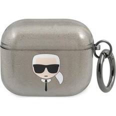 Apple airpods pro Karl Lagerfeld Case KLAPUKHGK Apple AirPods Pro cover black/black Glitter`s Head