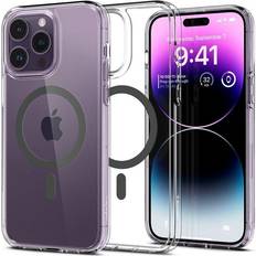 Spigen Ultra Hybrid MagFit (iPhone 14 Pro) Transparent/grå