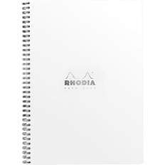 Spiral wire Rhodia NoteBook wire white A4 squared