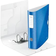 Leitz Classeur À Levier A4 Active Dos Arrondi 82 mm Polyfoam Léger WOW Bleu 11060036