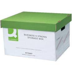 Q-CONNECT Business Storage Trunk Box Green/White Pk10 KF75001