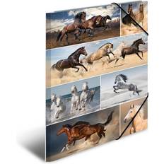 Herma Elasticated folder A3 cardboard horses