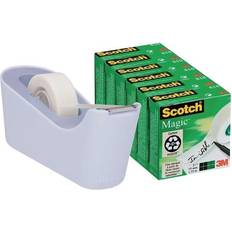 Scotch magic tape 19mm Scotch tapedispenser lavendel Magic tape, 6 ruller, 19 mm x 33 m