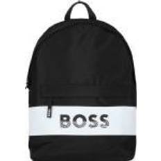 HUGO BOSS Homme Sacs HUGO BOSS Logo Backpack J20366-09B, Unisexe, Sacs à dos, noir Noir