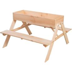 2-i-1 picnicbord/sandkasse til børn