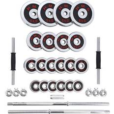 Cromo Mancuernas HMS Set of chromed dumbbells with suitcase STC50 2x25kg