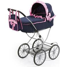 Lille Barnevogn til Dukker Dolls Pram Marineblå 64 cm