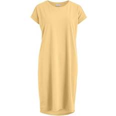 Vila Dreamers Short Sleeve Knee Dress - Golden