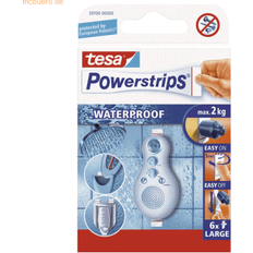 Grå Billedkroge TESA Powerstrips store vandtætte gør-det-selv-forsyninger gør-det-selv-tilbehør Husholdning Klæbende strimler/powerstrips Dobbeltsidet Selvk Billedkrog 6stk