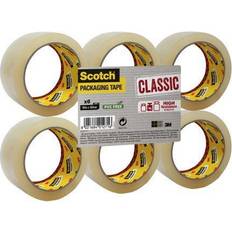 Scotch Classic Packaging Tape W50mmxL66m Clear CT5066T Pack 6