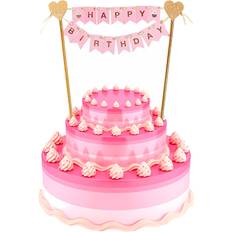 Godan Kagepynt Pink kage topper 25 cm in stock