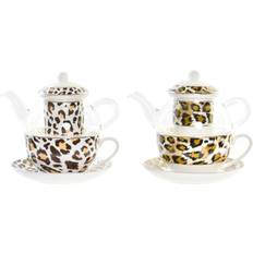 Multicoloured Teapots Dkd Home Decor Leopard Teapot 2pcs 0.25L