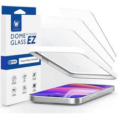 Dome Glass EZ Tempered Glass Screen Protector for iPhone 14 Pro Max 3-Pack