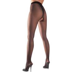 Crotchless tights Sexleksaker Cottelli Collection Crotchless Tights Black L