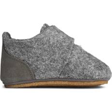 Rosa Lær-å-gå-sko Wheat Marlin Felt Home Indoor Shoe - Grey